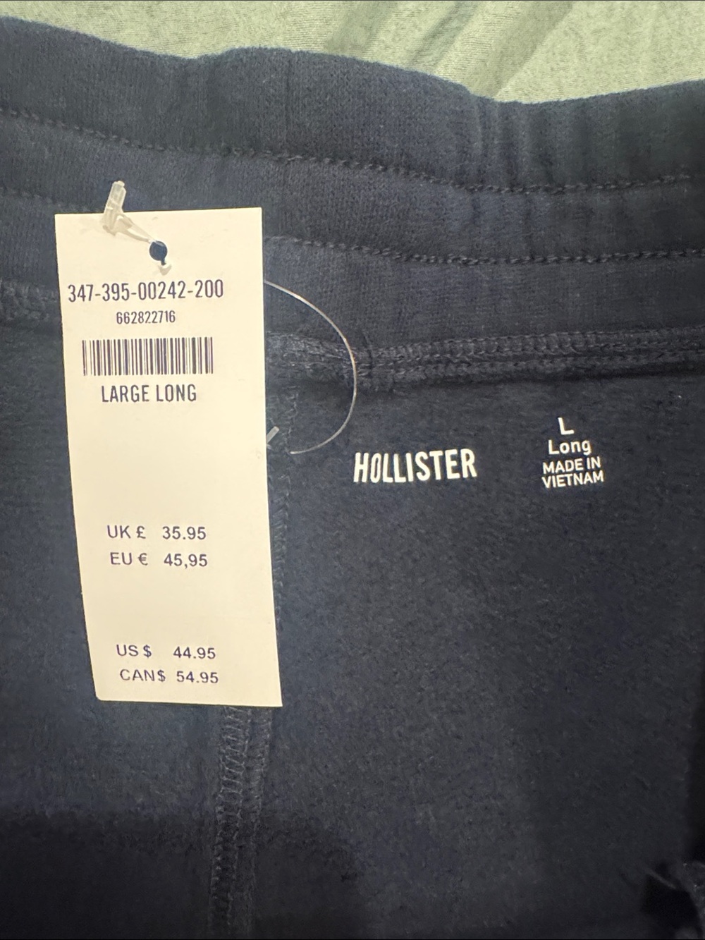 Hollister Navy Wide Leg Pants